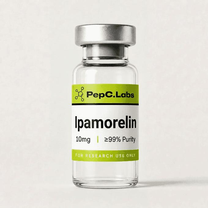 Ipamorelin 10mg research peptide vial