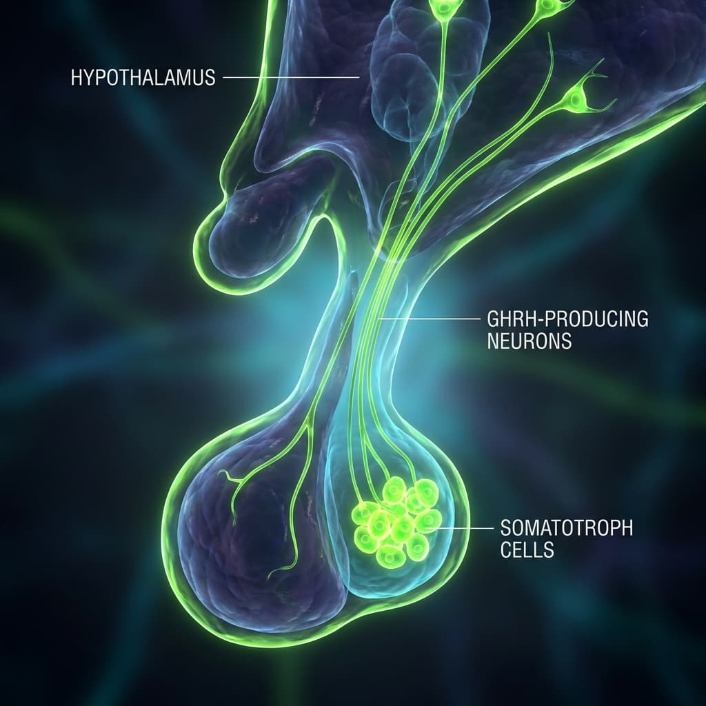 Studied as a GHRH analog in growth hormone axis research