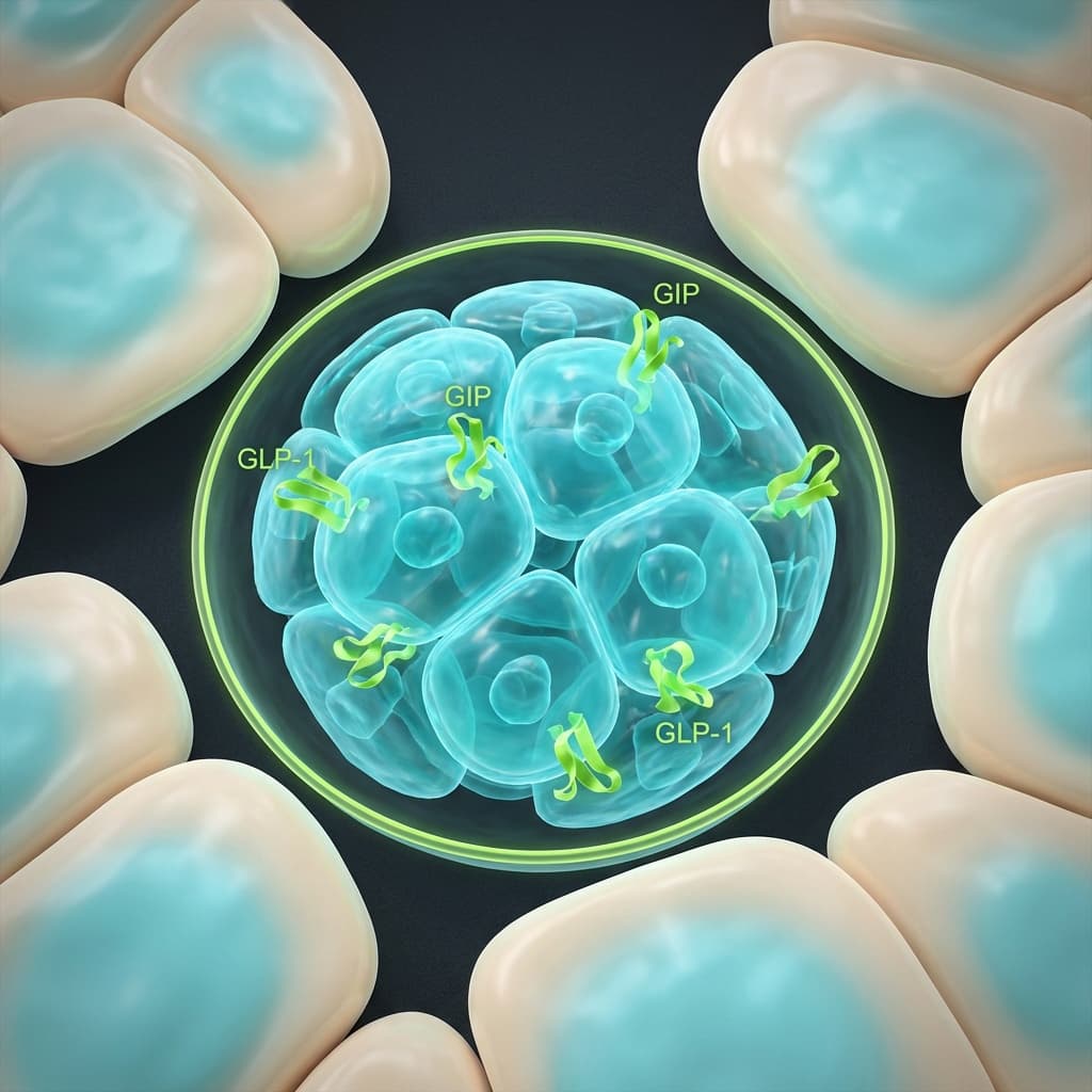 Studied as a dual GIP/GLP-1 receptor agonist in metabolic research