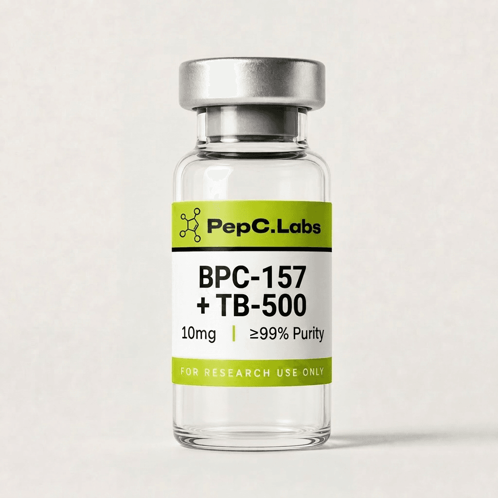 BPC-157 + TB-500 10mg research peptide vial