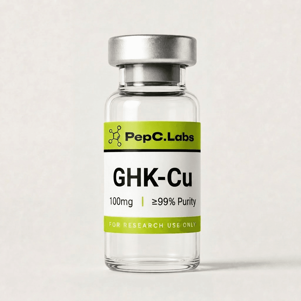 GHK-Cu 100mg research peptide vial