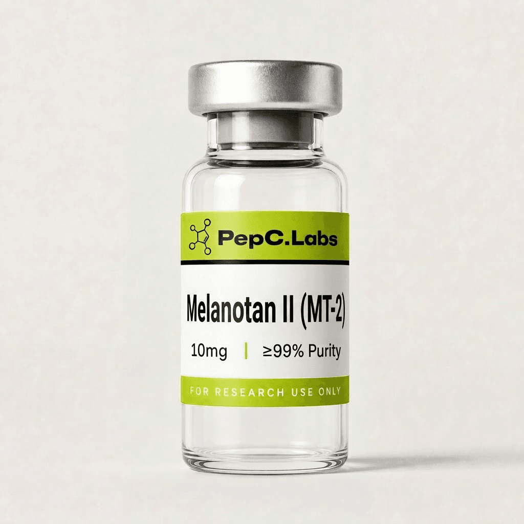 Melanotan II (MT-2) 10mg research peptide vial