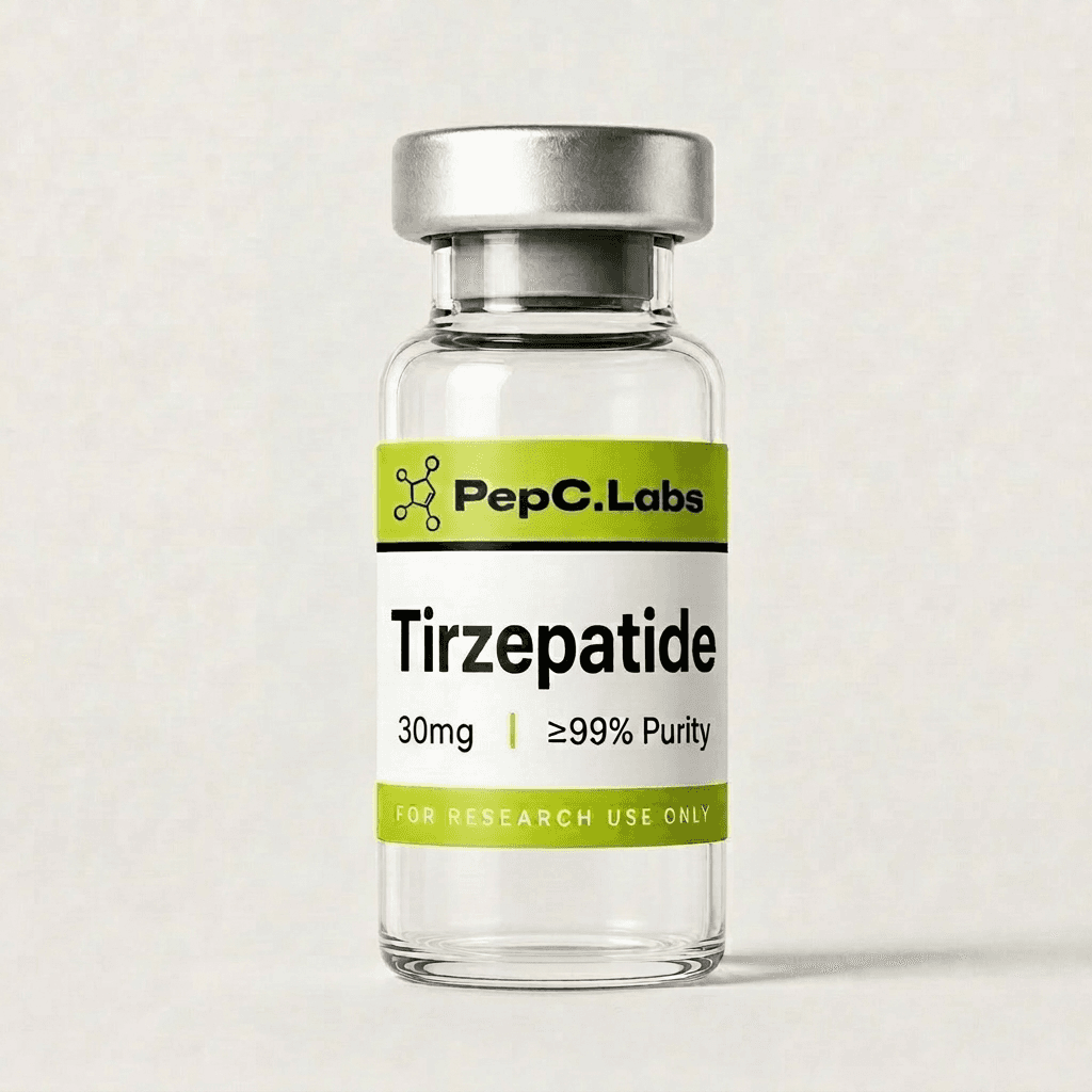 Tirzepatide 30mg research peptide vial